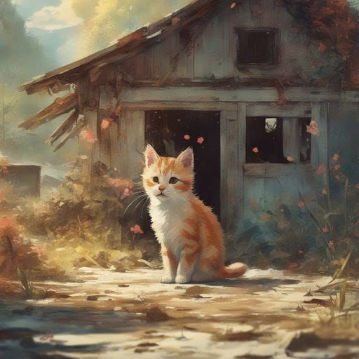 Adorable Kitten Generated by AI