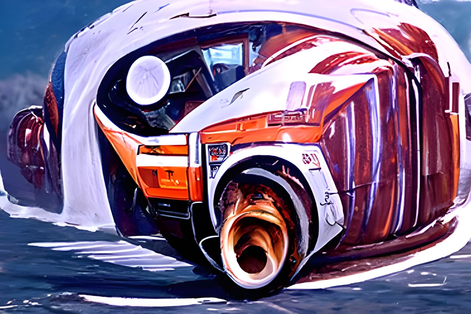 Dynamic Oil Painting in the Style of James Gurney