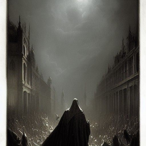 Plague Horror in Doré and Rutkowski Style