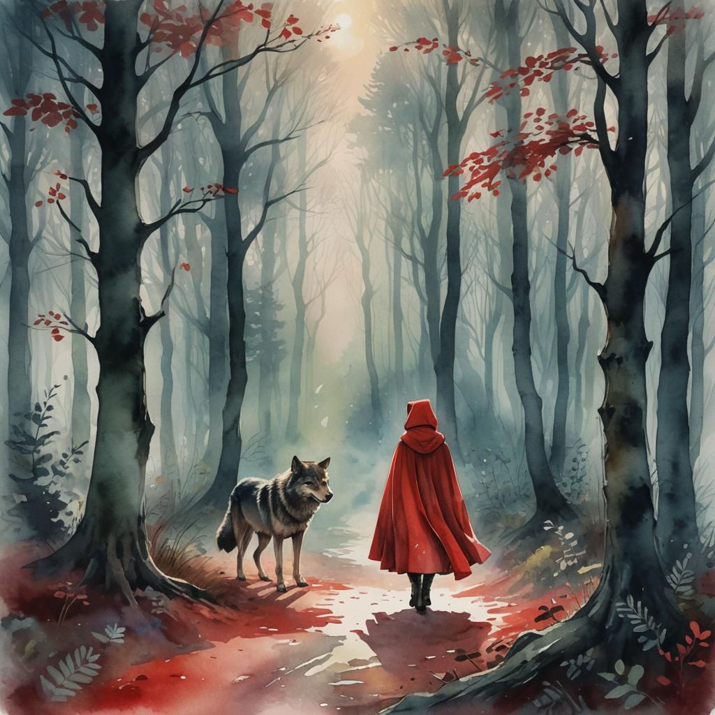Little Red Riding Hood: Mixed Media Fairy Tale
