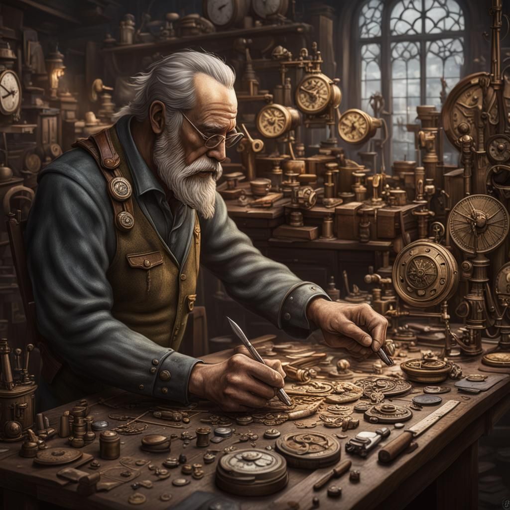 horologist at workbench