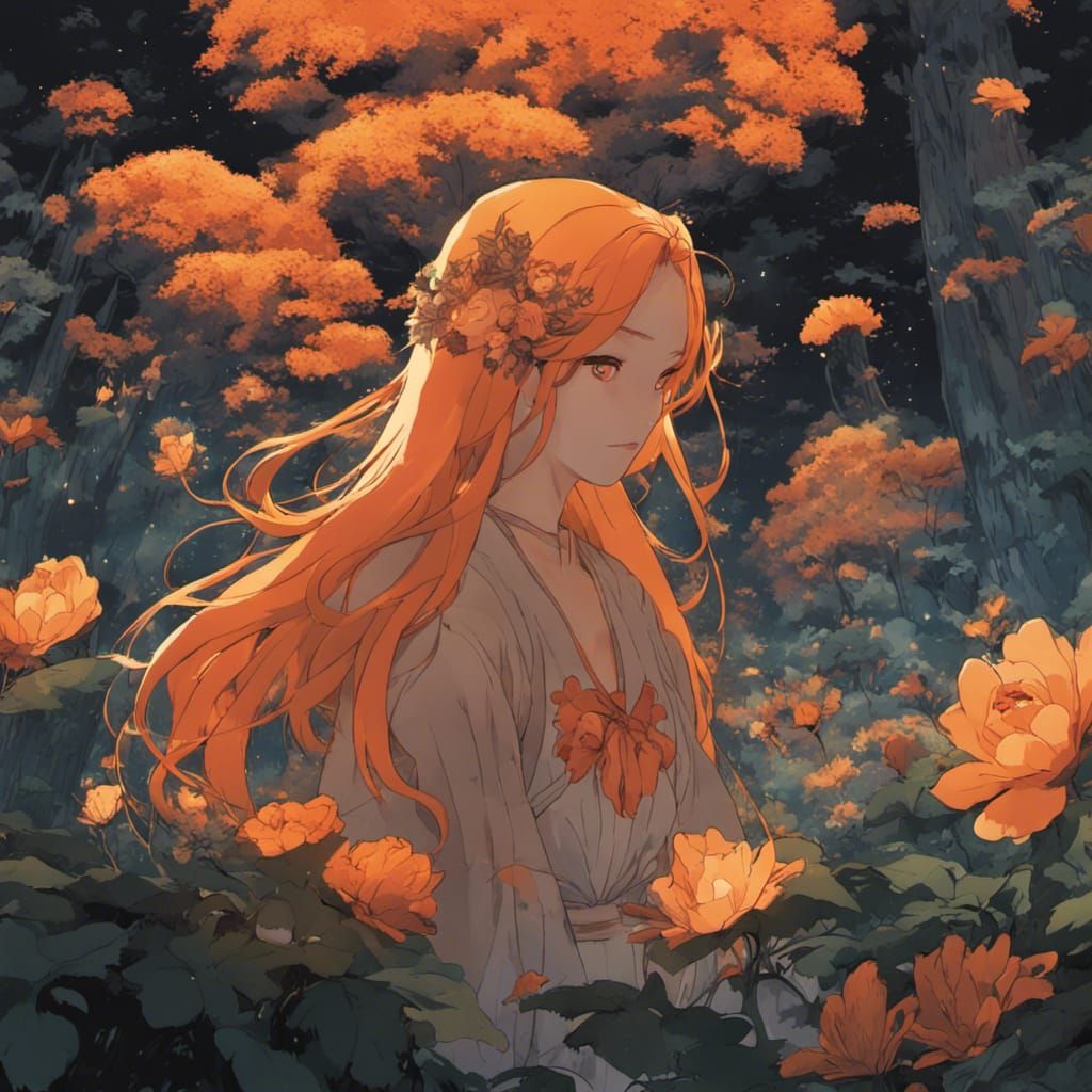 Fantasy Saint with Monsters in Anime Style