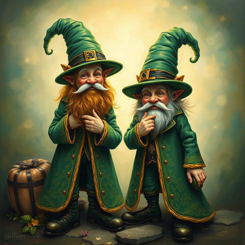 Whimsical Leprechauns Share Ancient Mystical Secrets