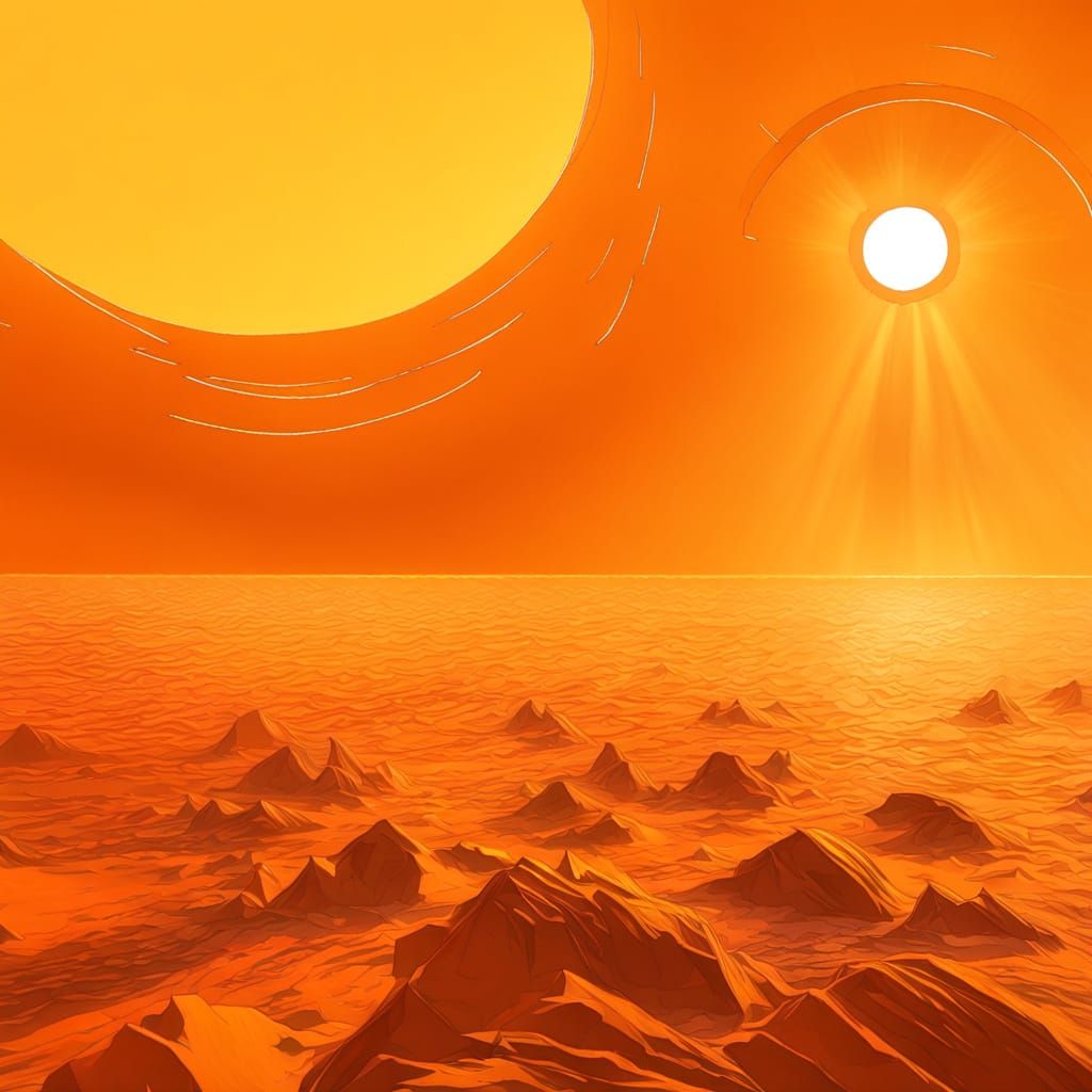 Encaustic Painting of Textured Primitive Naive Figures