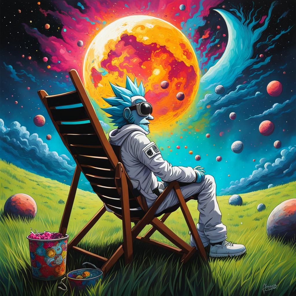 Rick Sanchez Watches Earth Explode: Graffiti Art