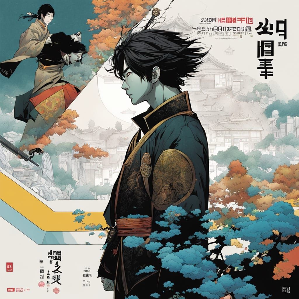 Korean Manhwa Inspired Digital Illustration