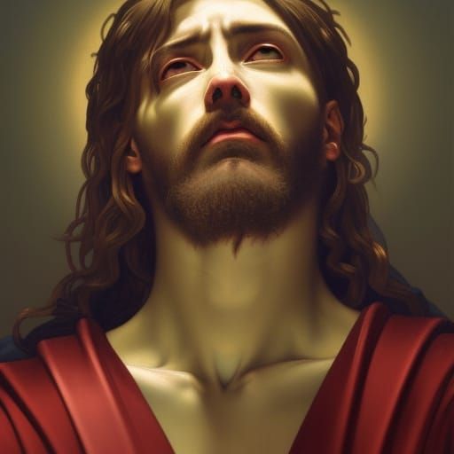 Jesus Christ on the Cross in Baroque Style