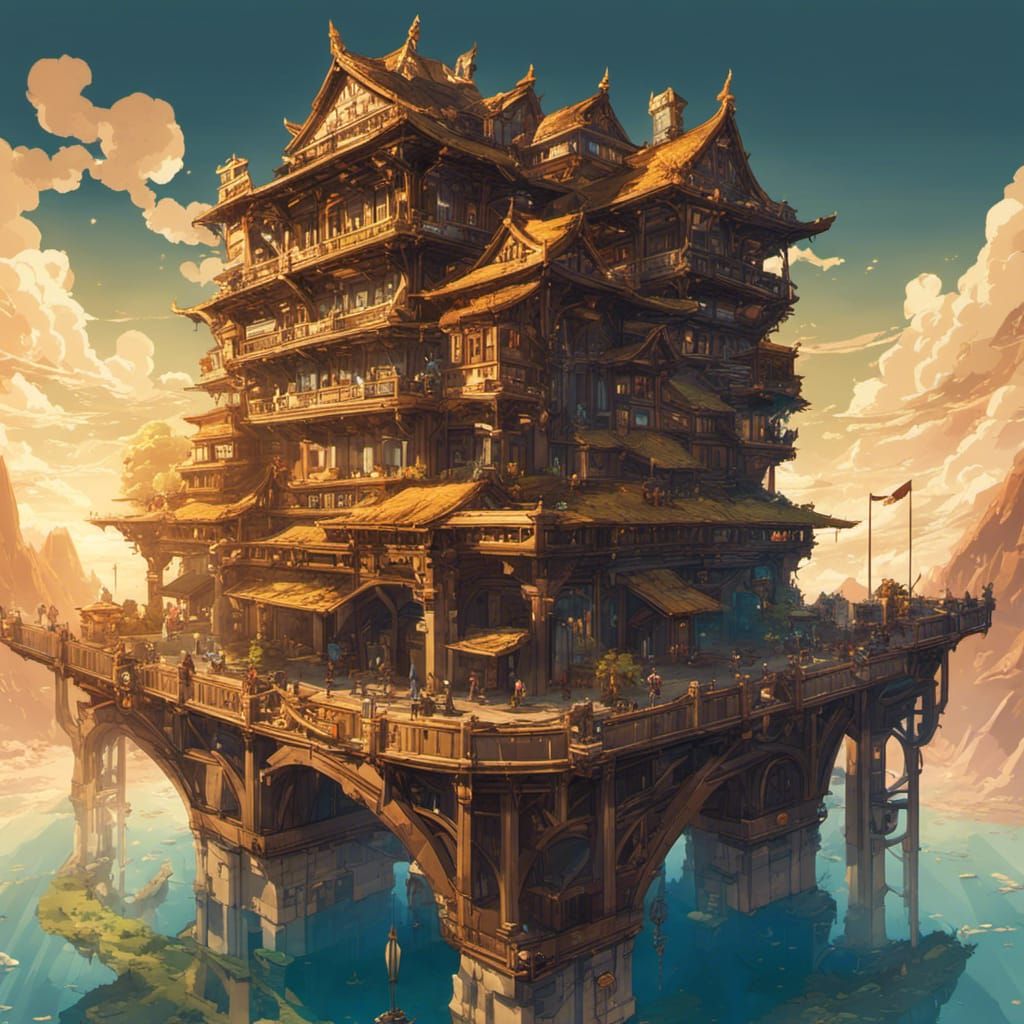 Isometric City Inspired by Breath of the Wild