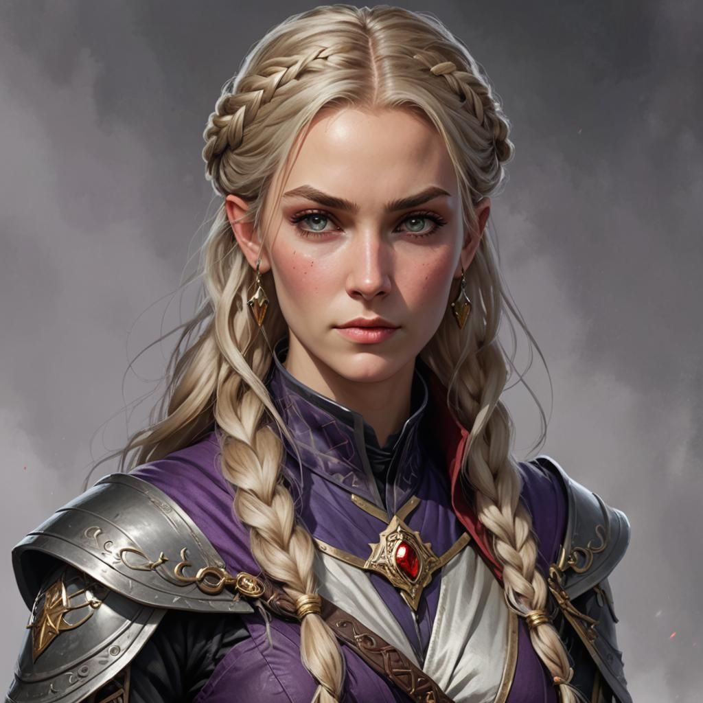 Shadow Warlock with Silver Sword: Dark Fantasy Art