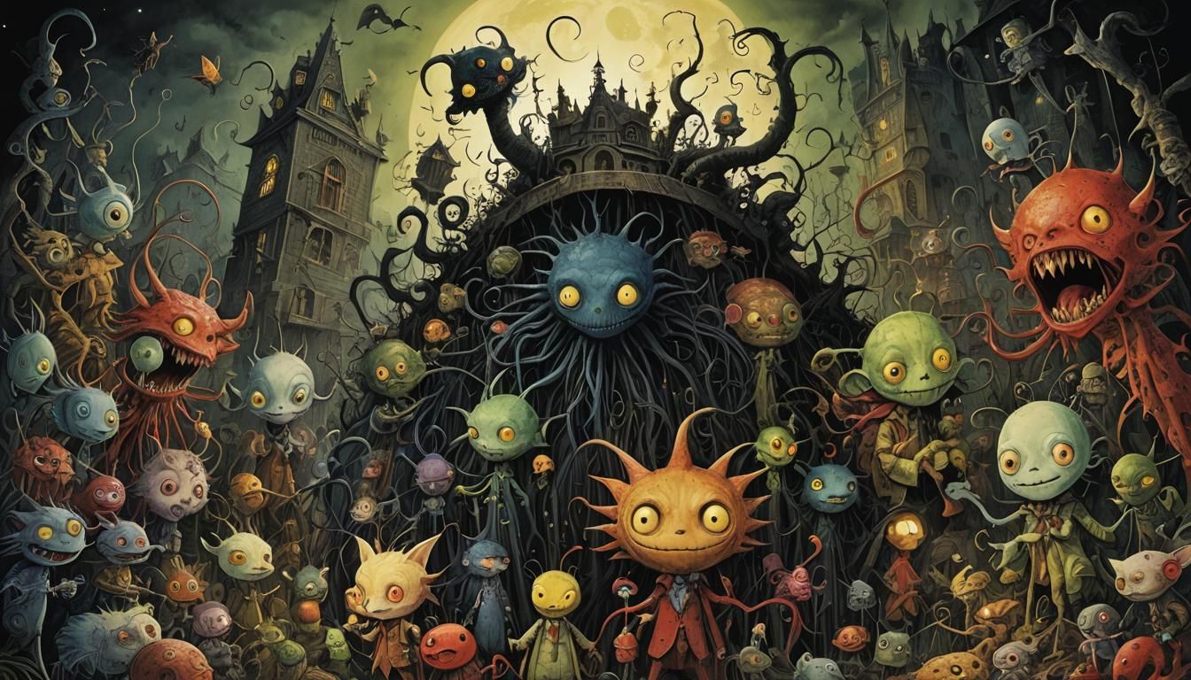 Epic Nightmarish Dark Fantasy Horror Dreamscape