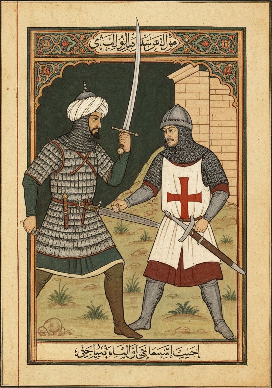 Medieval Warrior Battle: Muslim vs Crusader