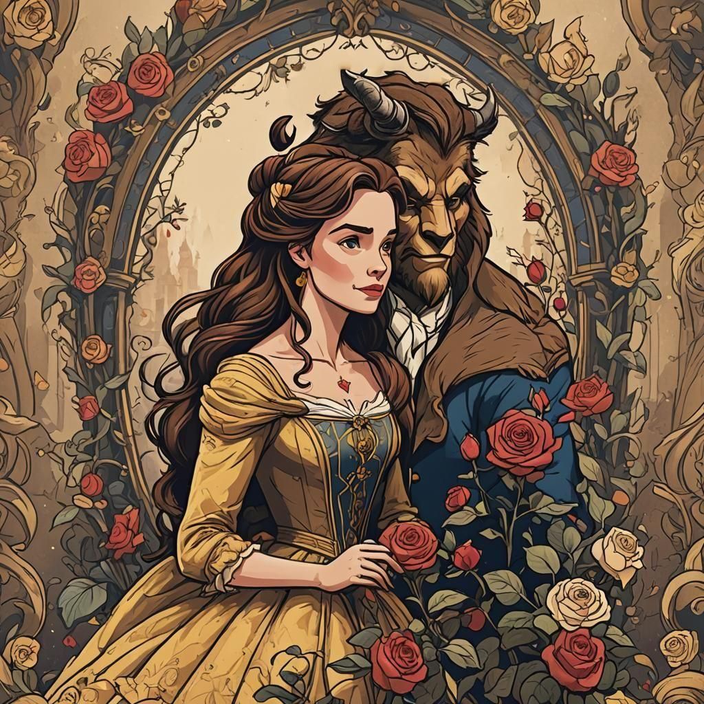 Beauty and the Beast Fairy Tale Image