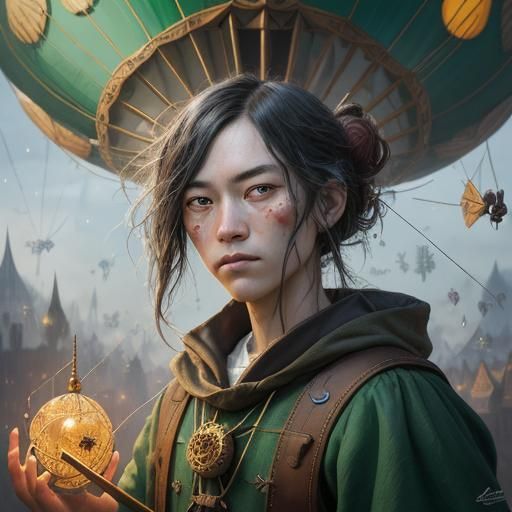 Stringed Icosahedron Board Game with Air Balloon