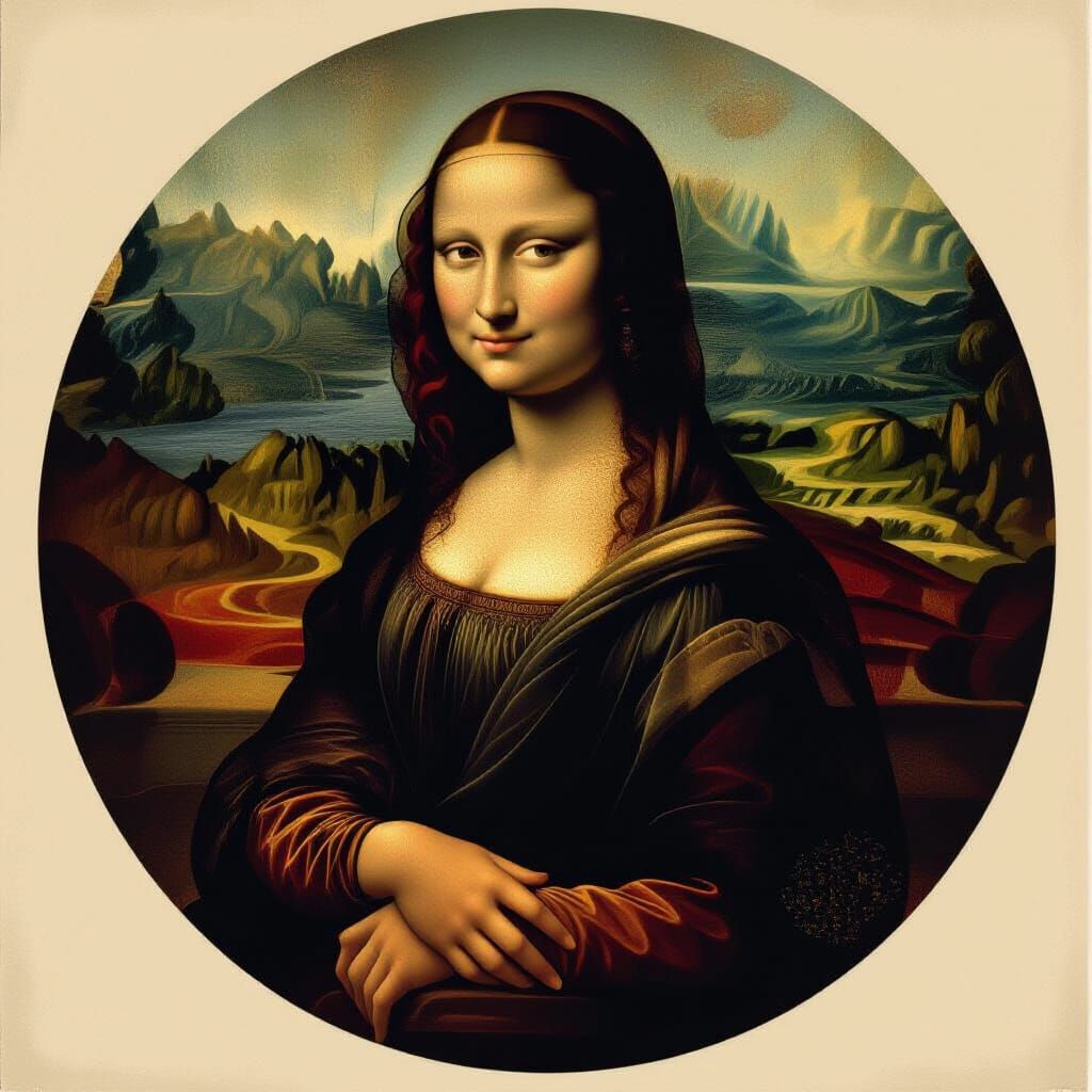 Enigmatic Woman in Renaissance Style, Sfumato