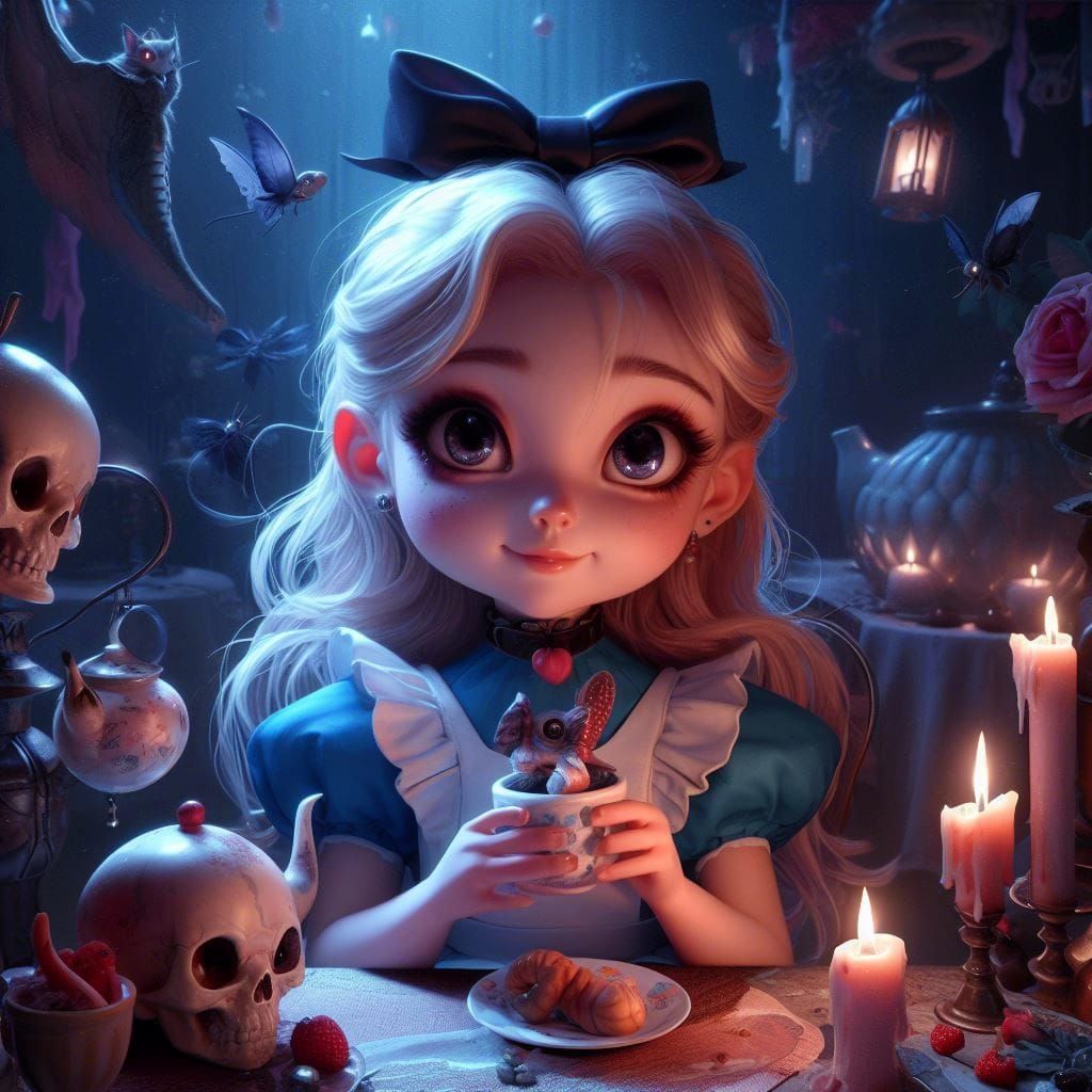 Alice in Wonderland's Spooky Tea Party