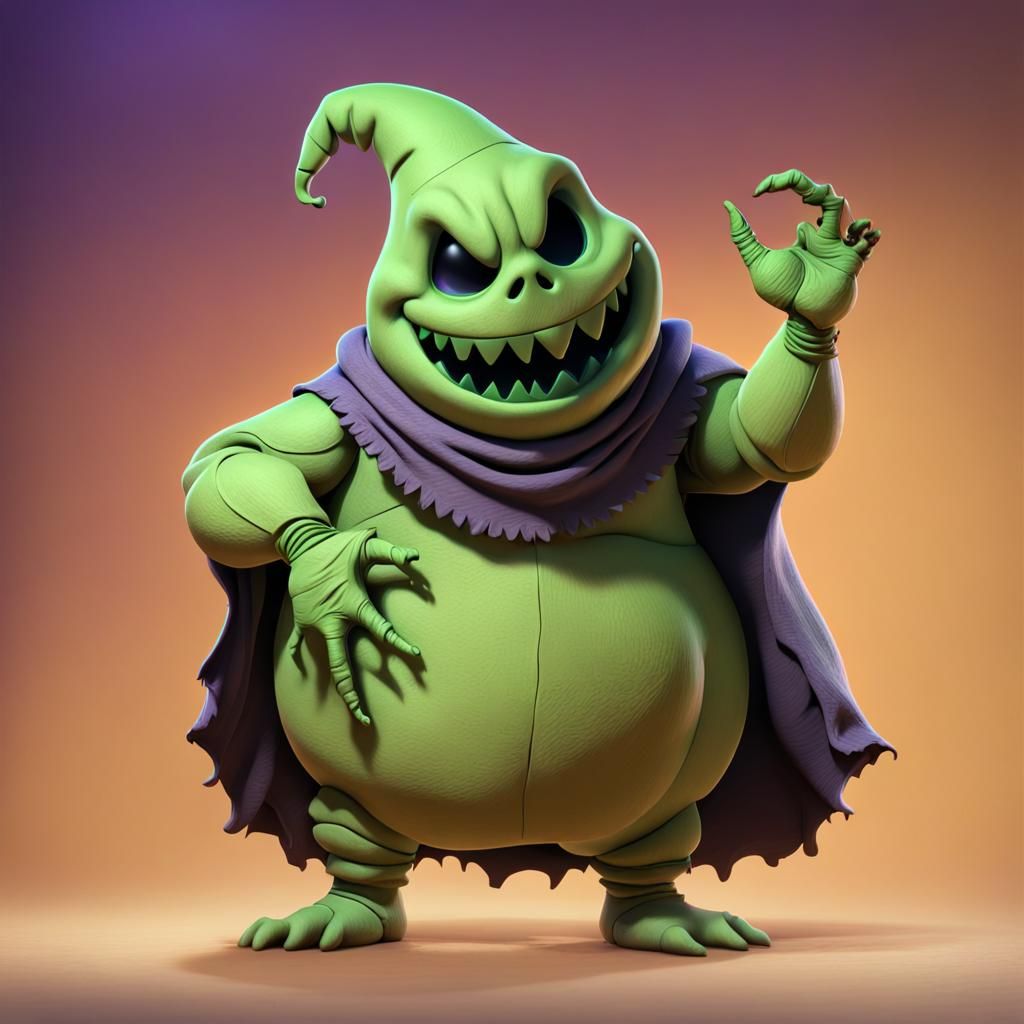 Oogie Boogie Reimagined as Pixar 3D Art