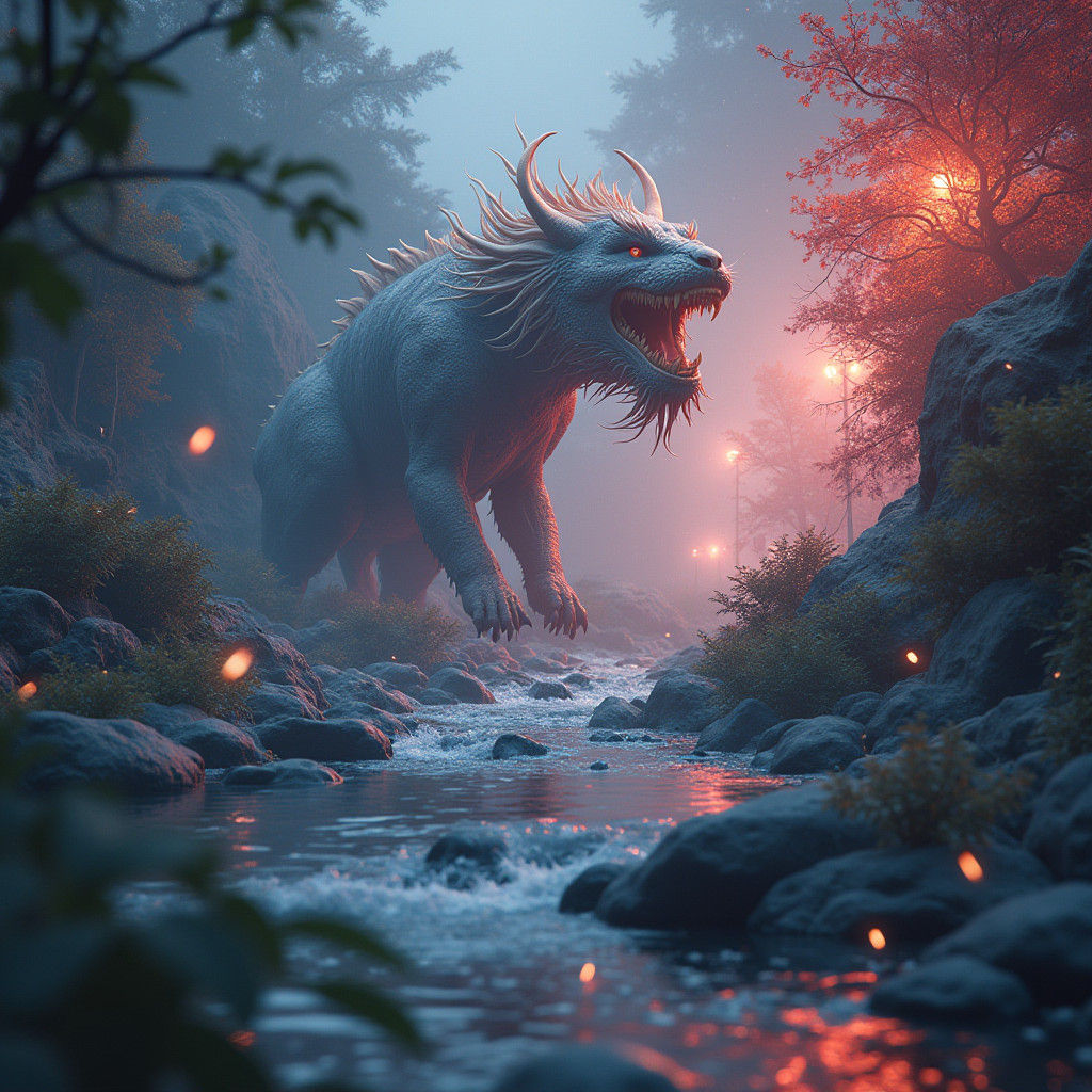 Incomprehensible Forest Entity, Fantasy Concept Art