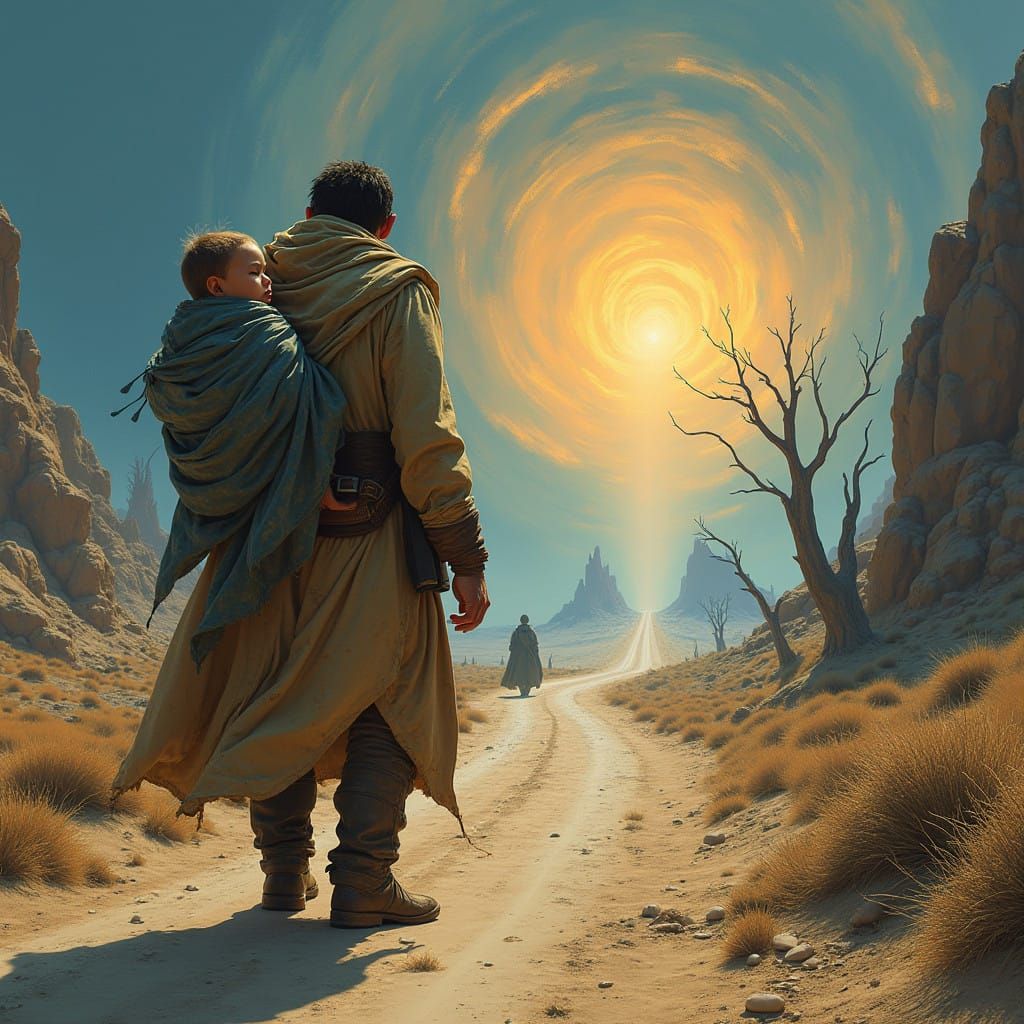 A Father's Endless Journey Through the Desolate Landscape