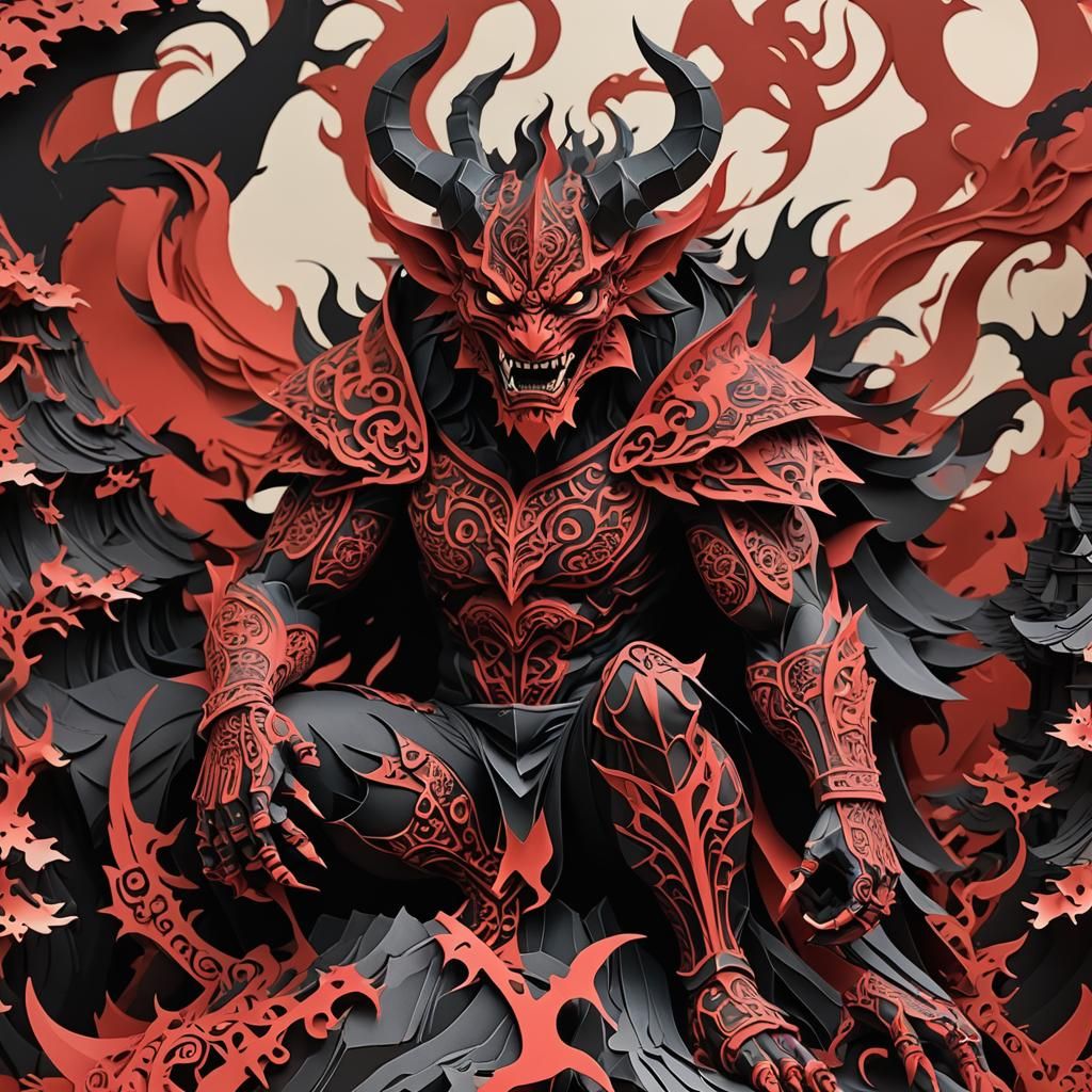 Kirigami demon