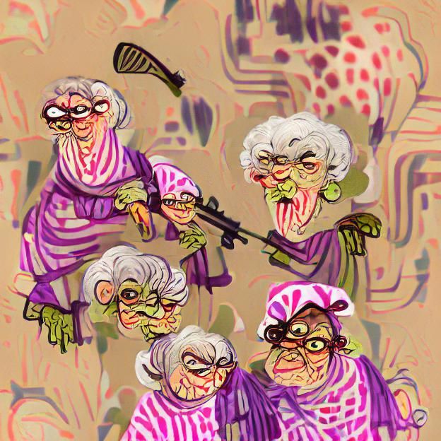 Rabid Grannies: An AI Interpretation