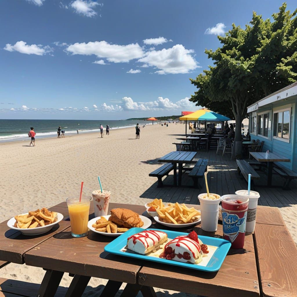 Cyborg Anime Heroes on Cape Cod Vacation