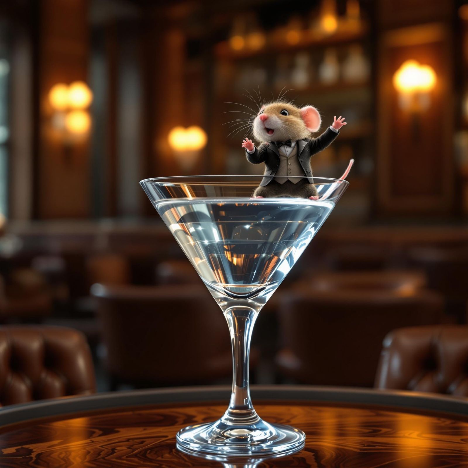 Dry Martini with a twist of Lemming