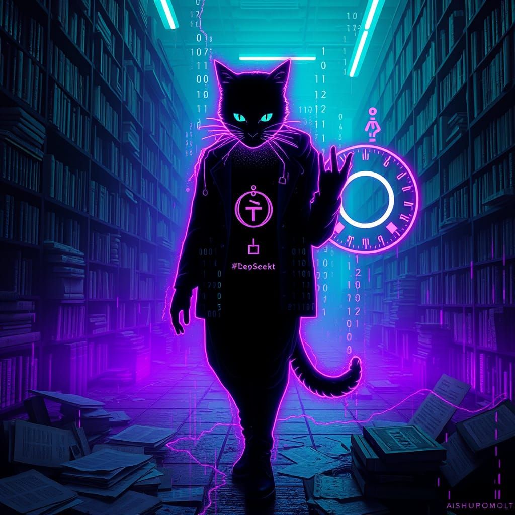 Cryptic Linguist in Cyberpunk Dadaist Futurism