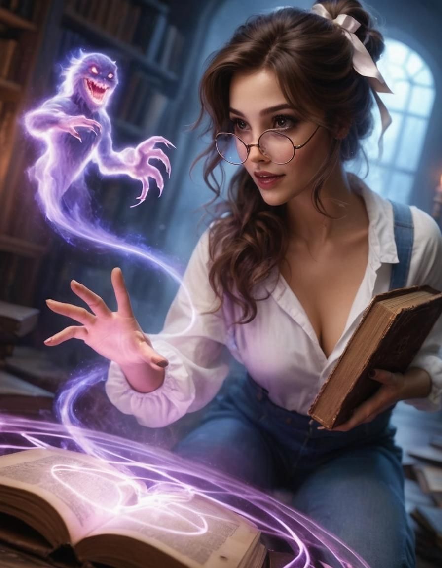 Sensual Belle Transforms into Dark Horror in Hyper-Realistic...