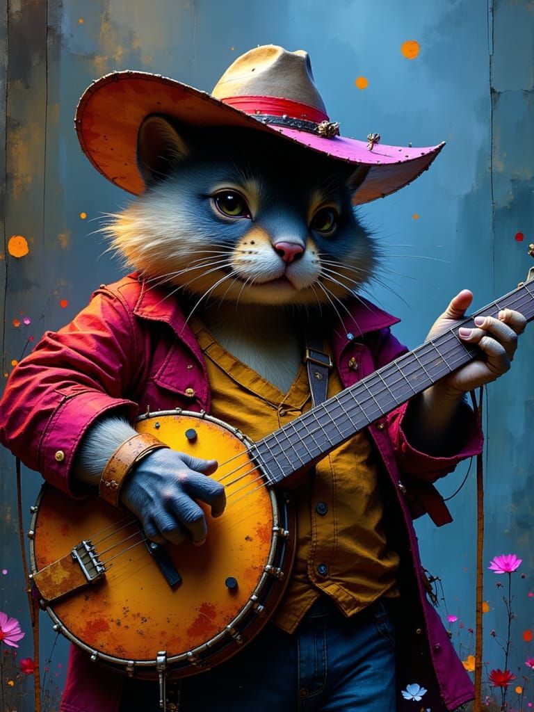 Dig that dude on the banjer!