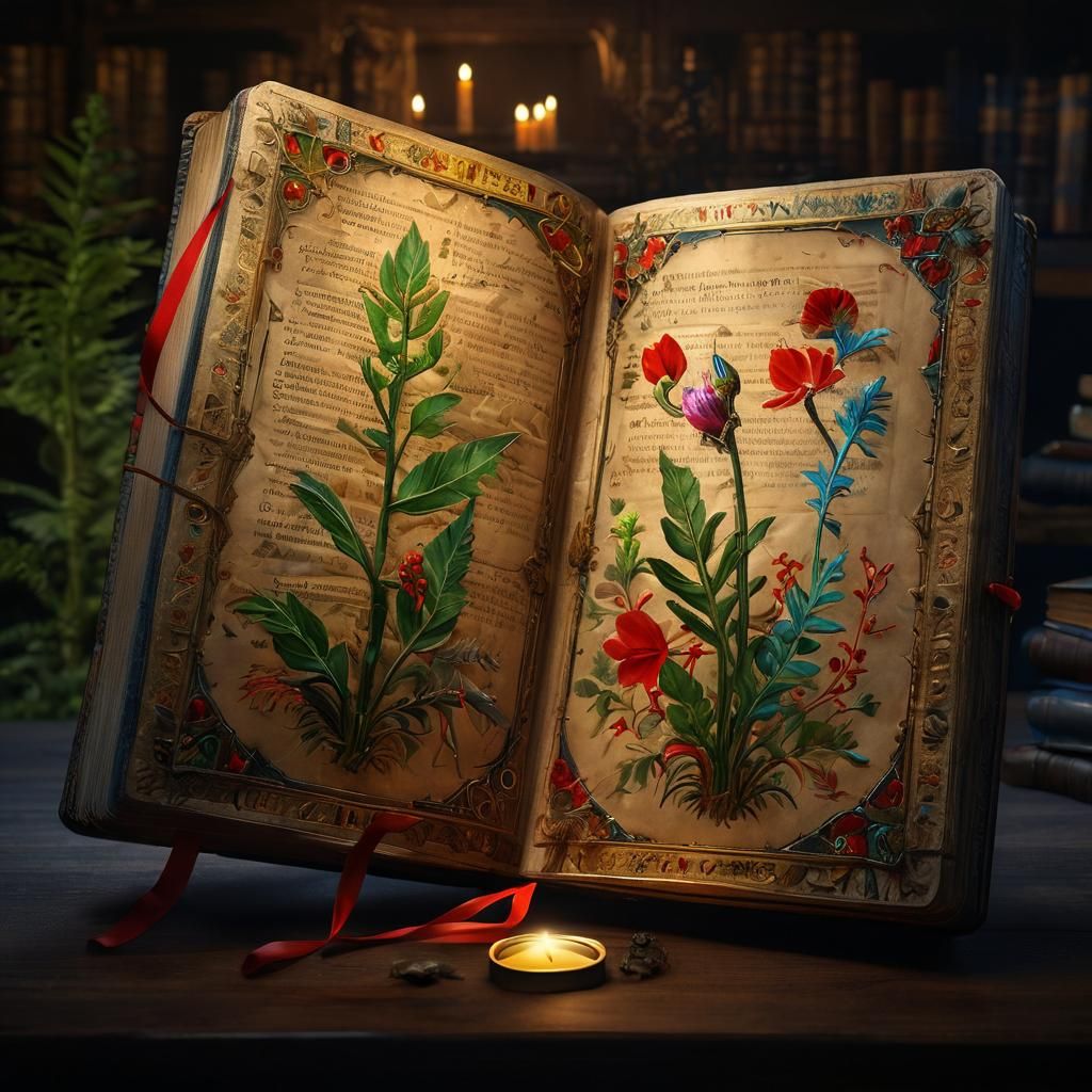 Alien Botany Codex in Voynich Manuscript Style