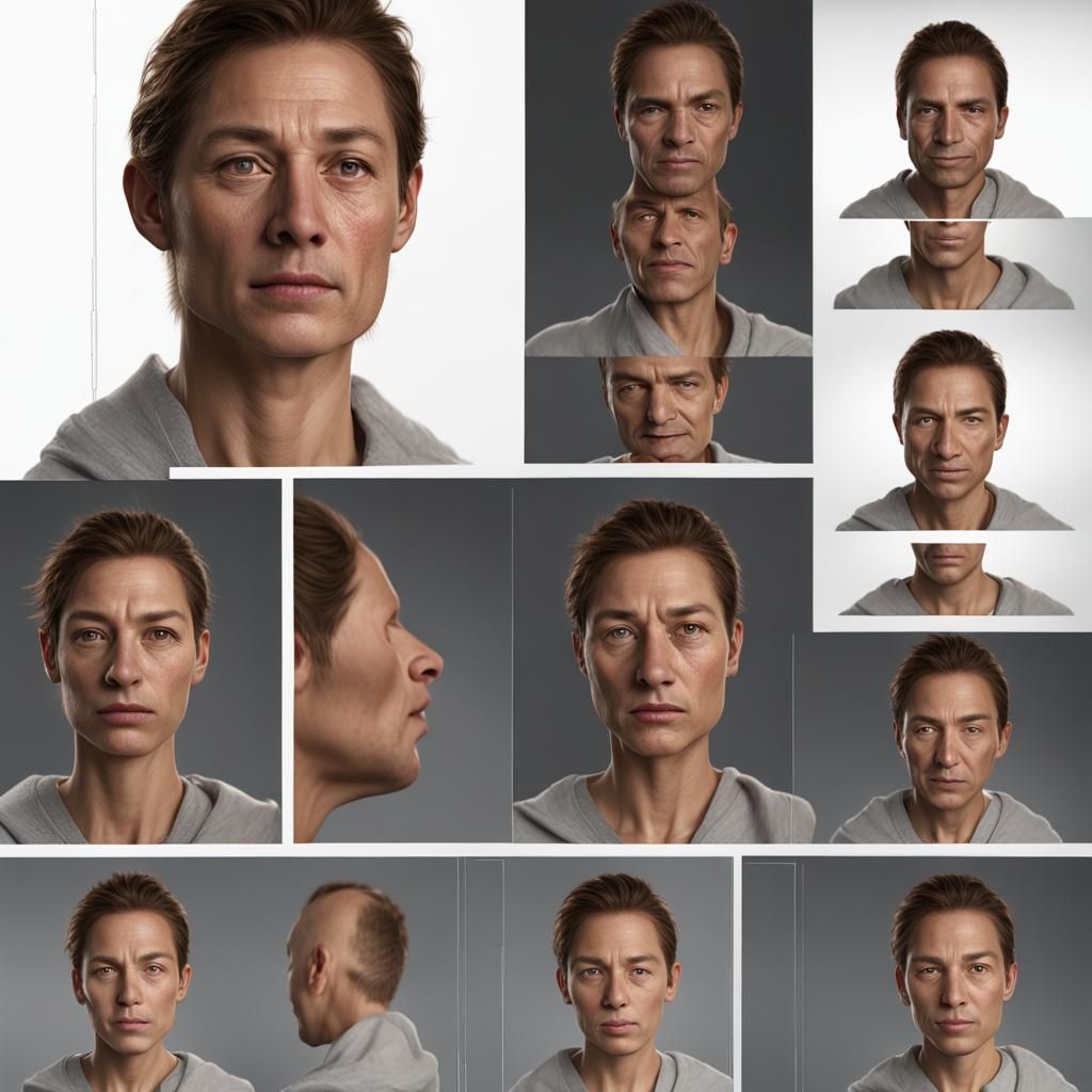 Expressive Portrait in Hyperdetailed Digital Art Style