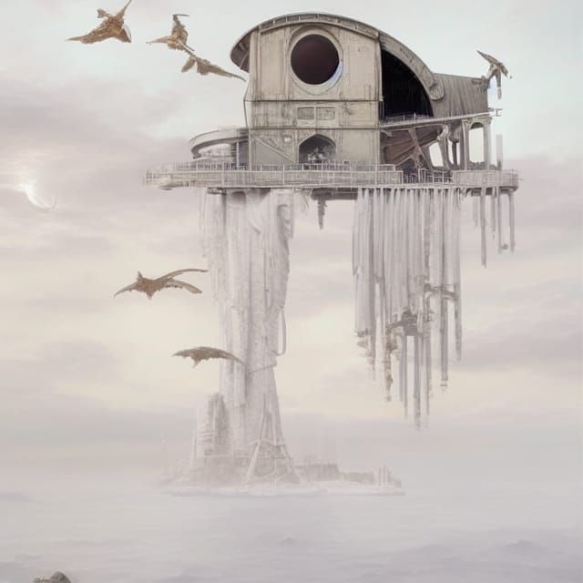 Alien Barn Dreams: Quantum Jazz in Autumnal Scene