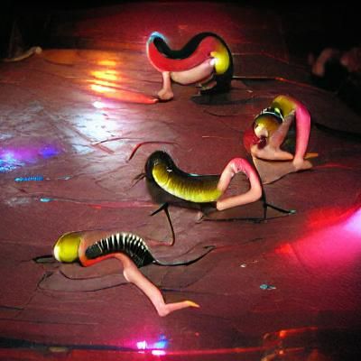 Surreal Worm Cabaret Dancers