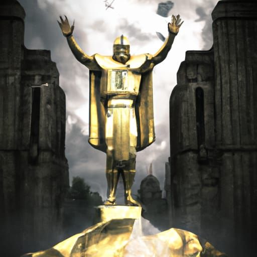 Notre Dame's Touchdown Jesus in Digital Matte Painting