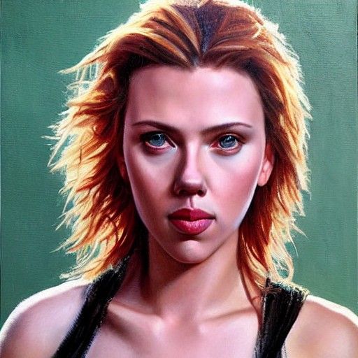 Classic Oil Portrait of a Woman