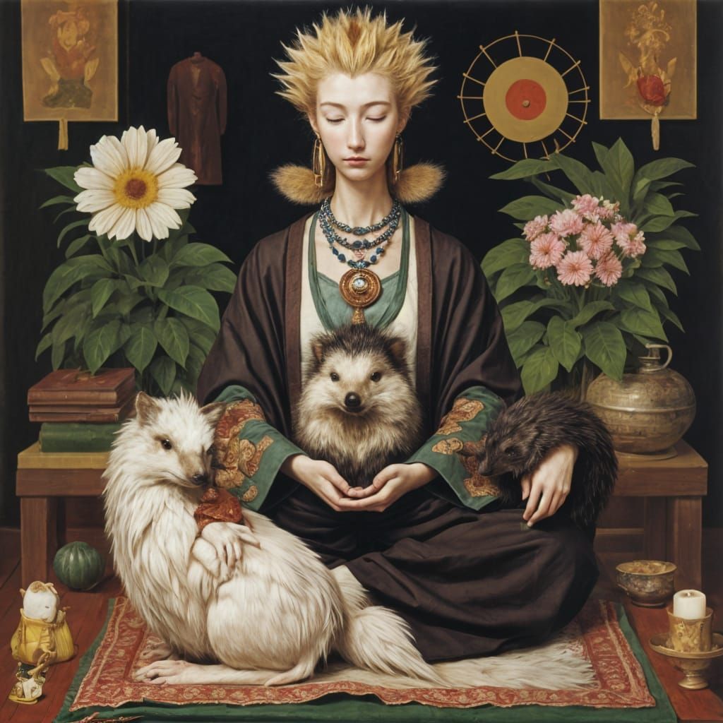 Emotional Hedgehog Finding Inner Peace