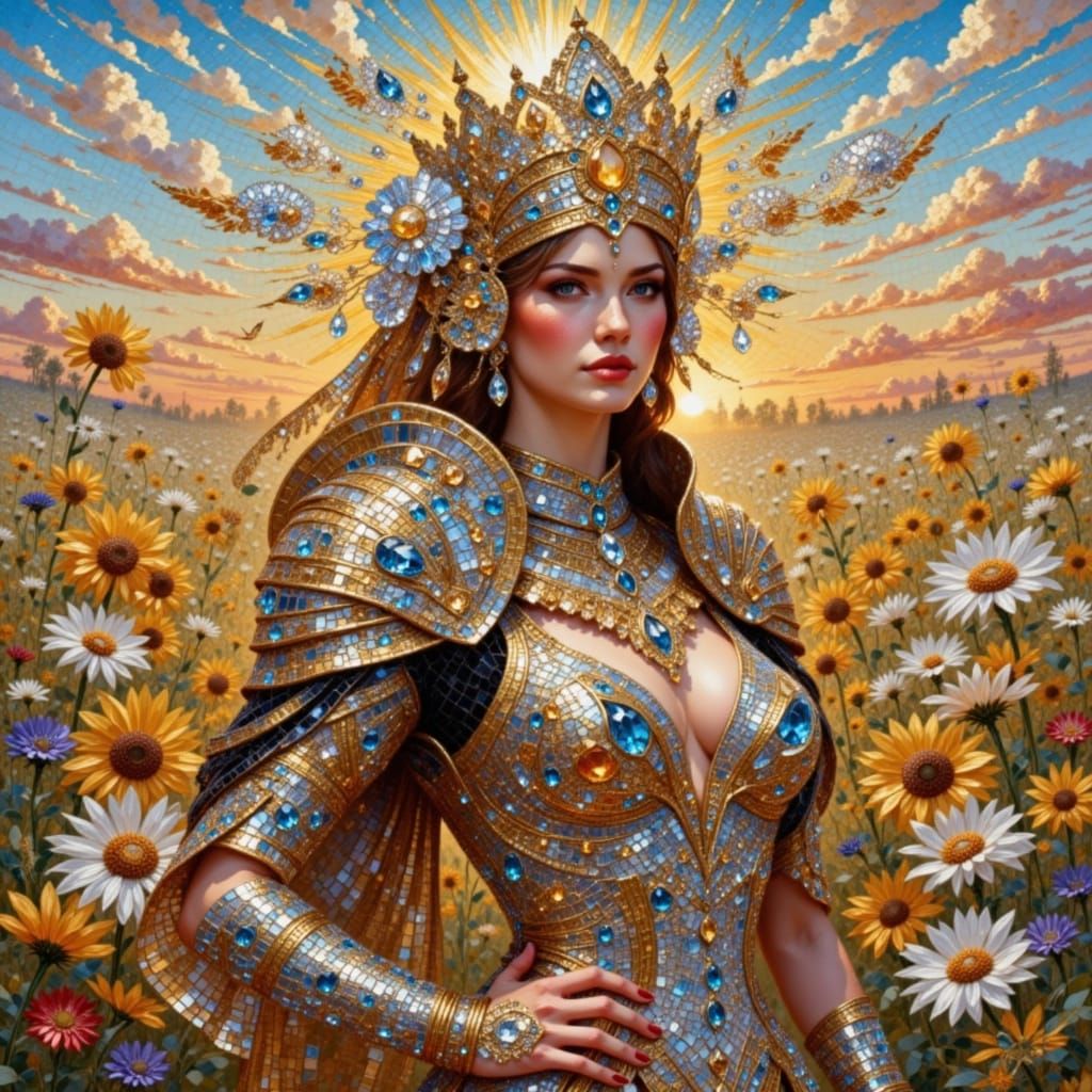 Diamond Painting Art with Sunshine Flux Style