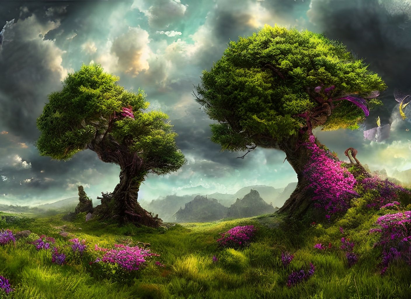Fantasy landscape 2 {stable}