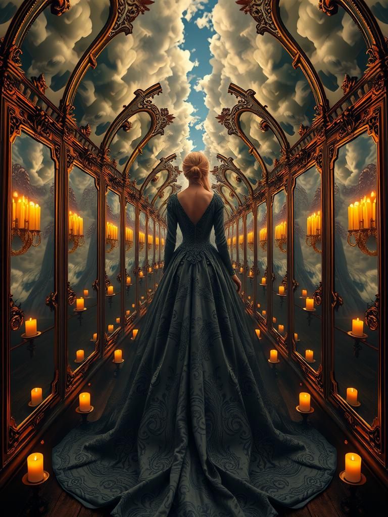 Recursive Dreamscapes in Surrealist Infinitum Style