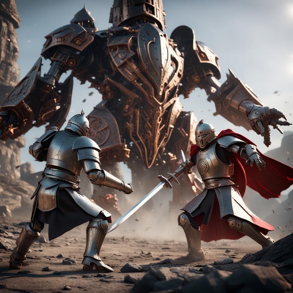 King Arthur's Futuristic Battle Against Mordred