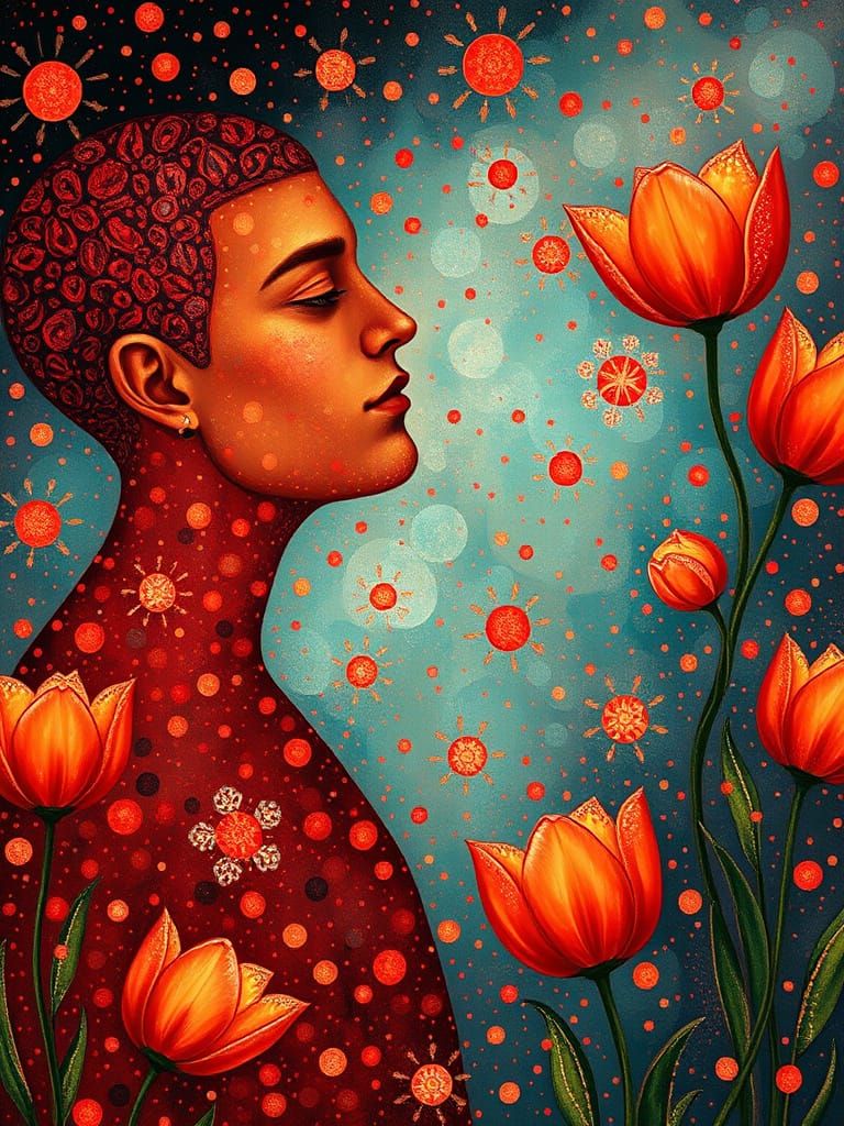 Ethereal Whimsy in Liquid Opal: Blodeuwedd's Enchanted Realm