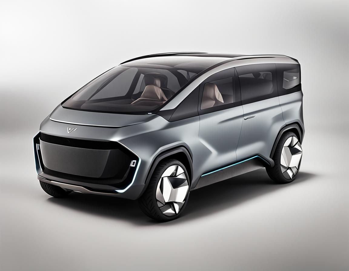 Futuristic Electric Crossover Minivan Concept