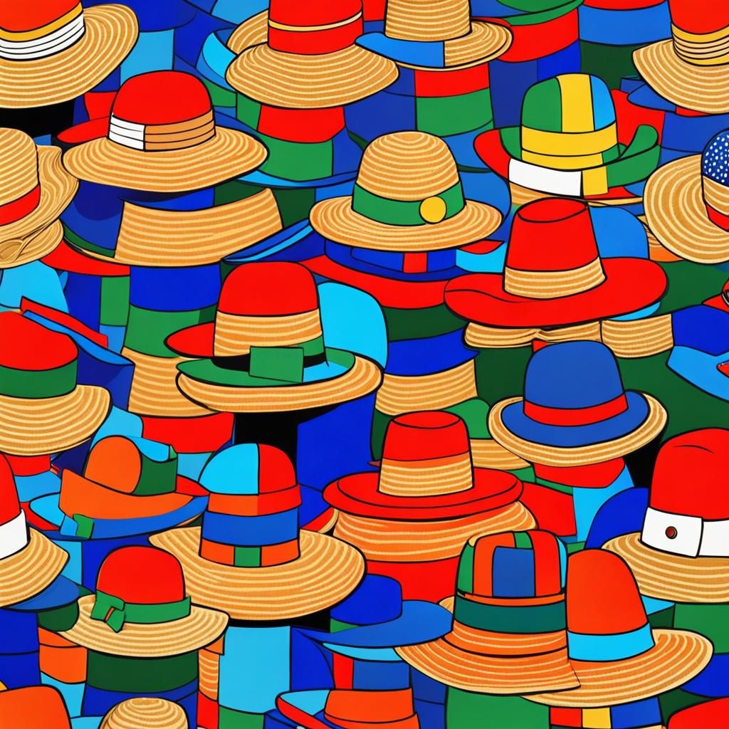 Straw Hats Find One Piece: Abstract Art