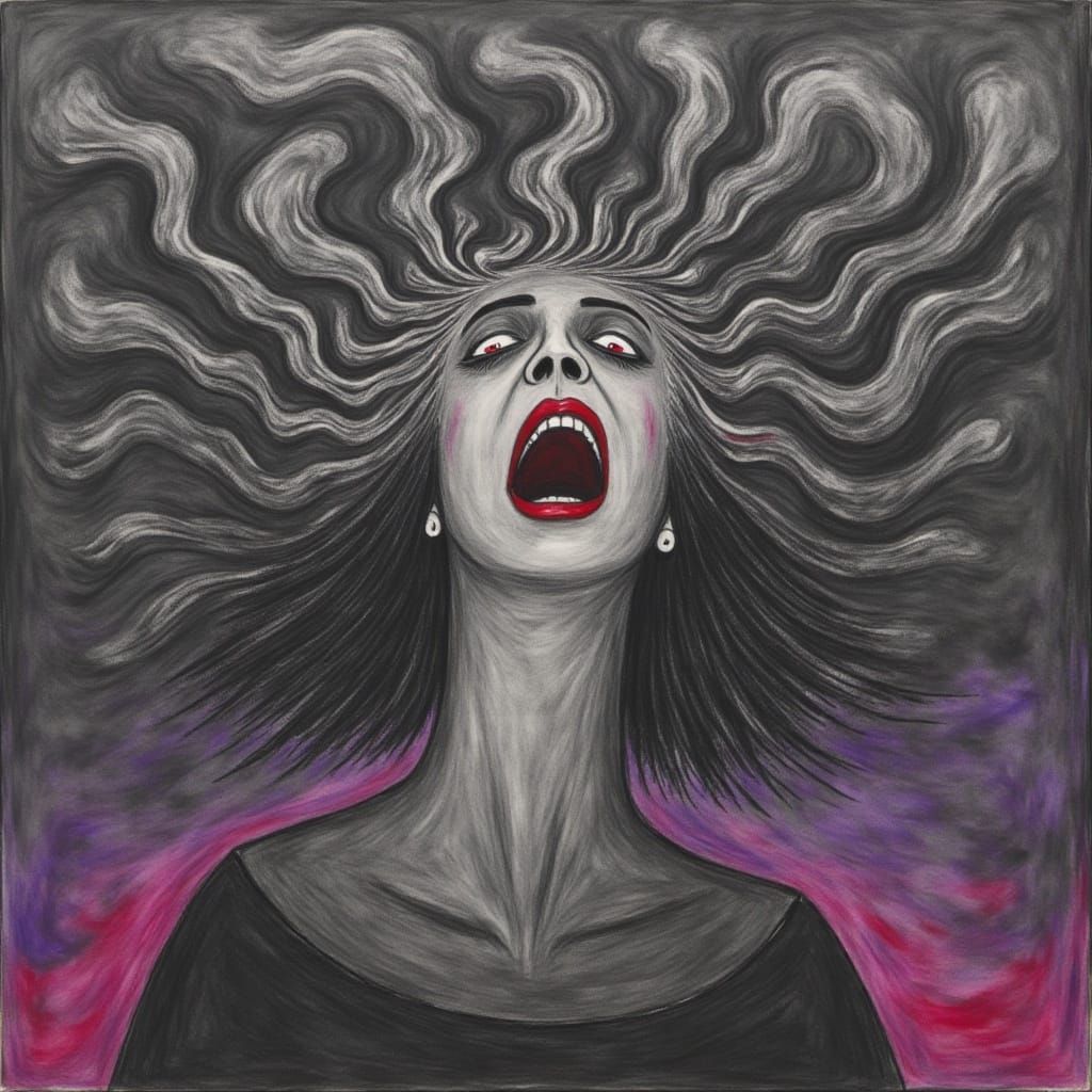 Surreal Woman Lost in Dreamlike World