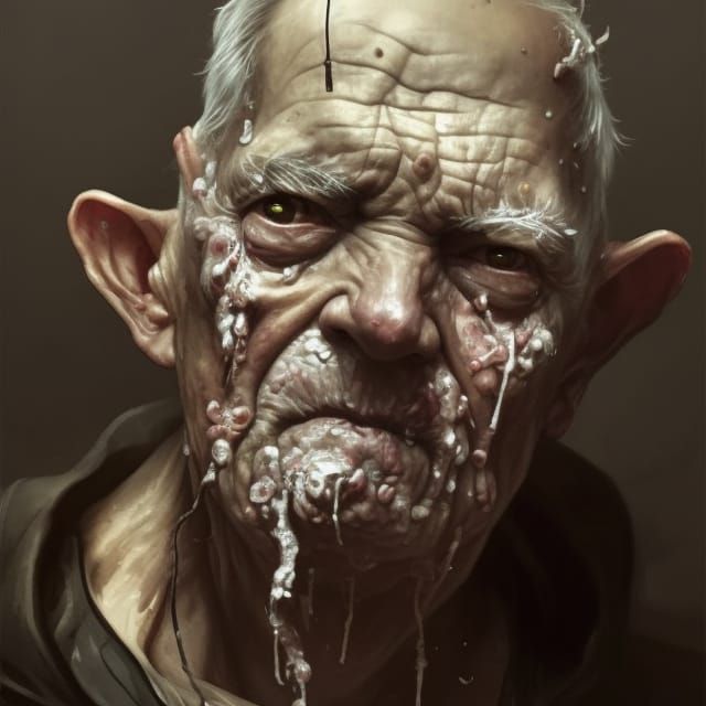 Plague-Ridden Man: Hyperdetailed Portrait in Unreal Engine 5