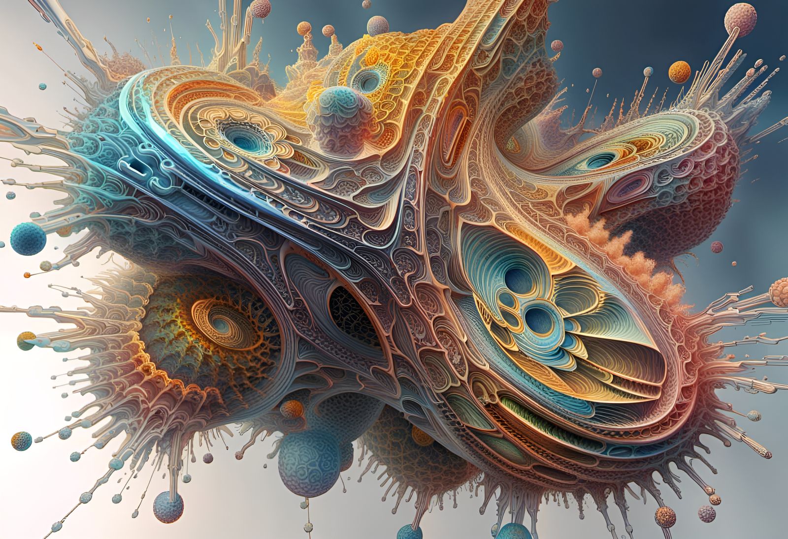 Intricate Geometric Abstract in 8k Resolution