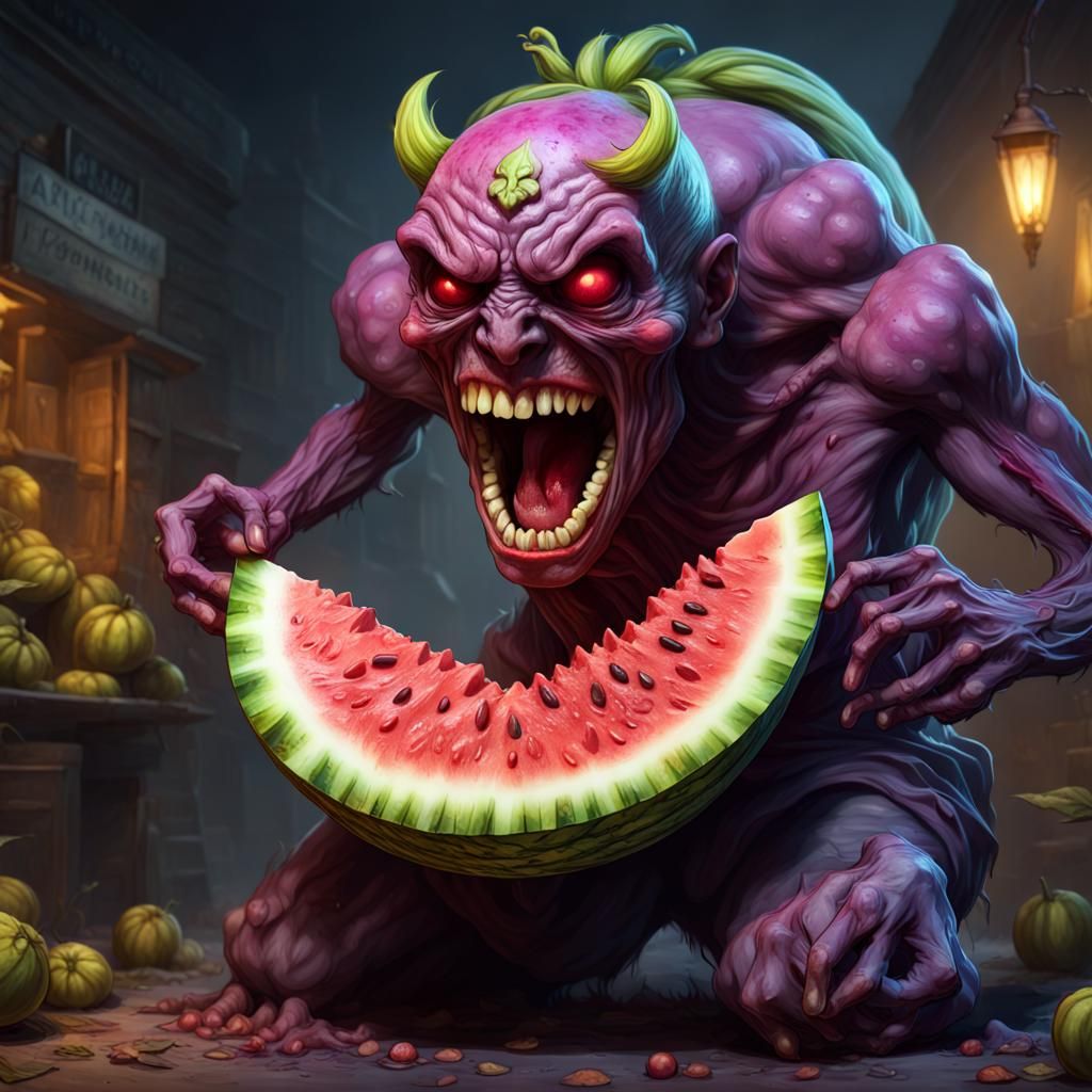 A watermelon a day keeps the demon hunters away