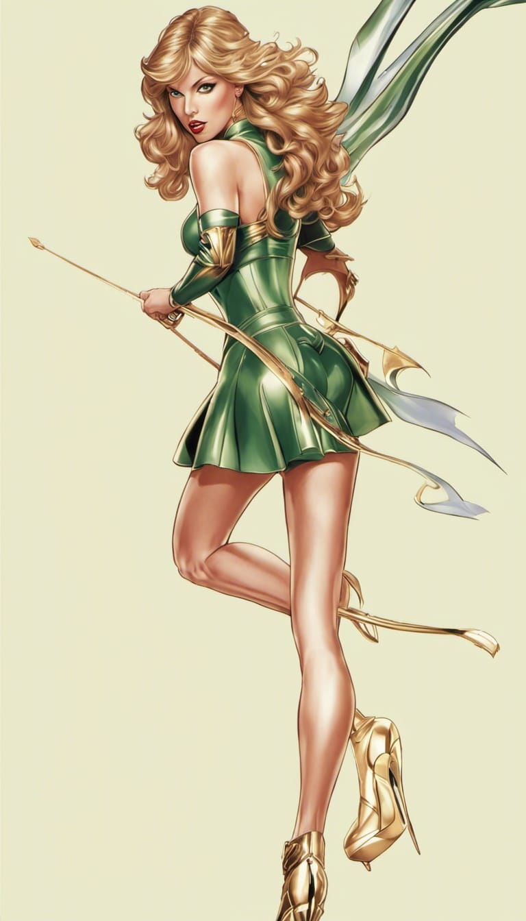 Taylor Swift in London: Comic Book Art