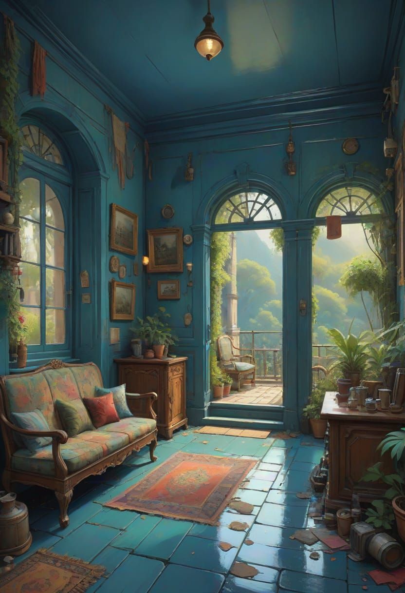 Neo-Expressionist Oil Painting Masterpiece