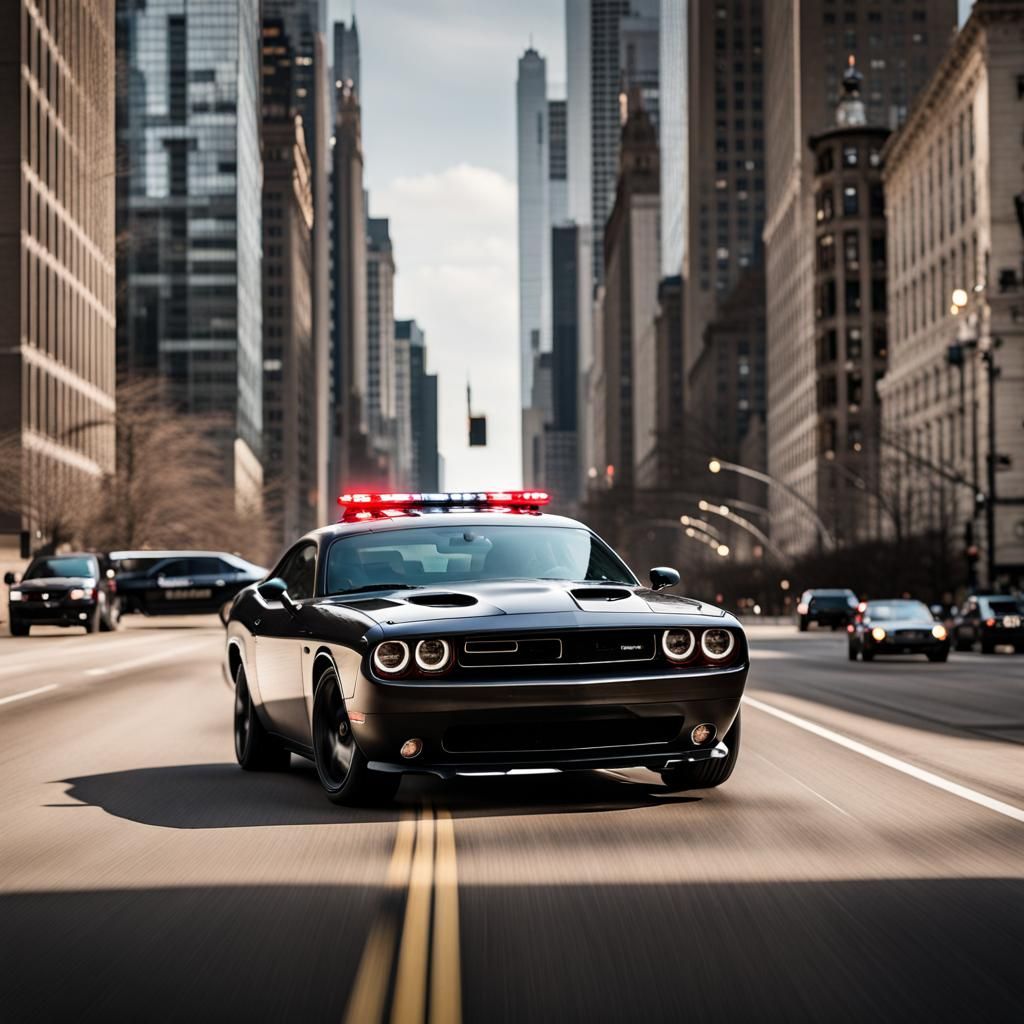 Dodge Challenger Police Chase in Chicago